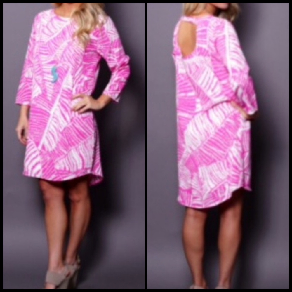 EUC Buddy Love Piper Dress in Pink Palm